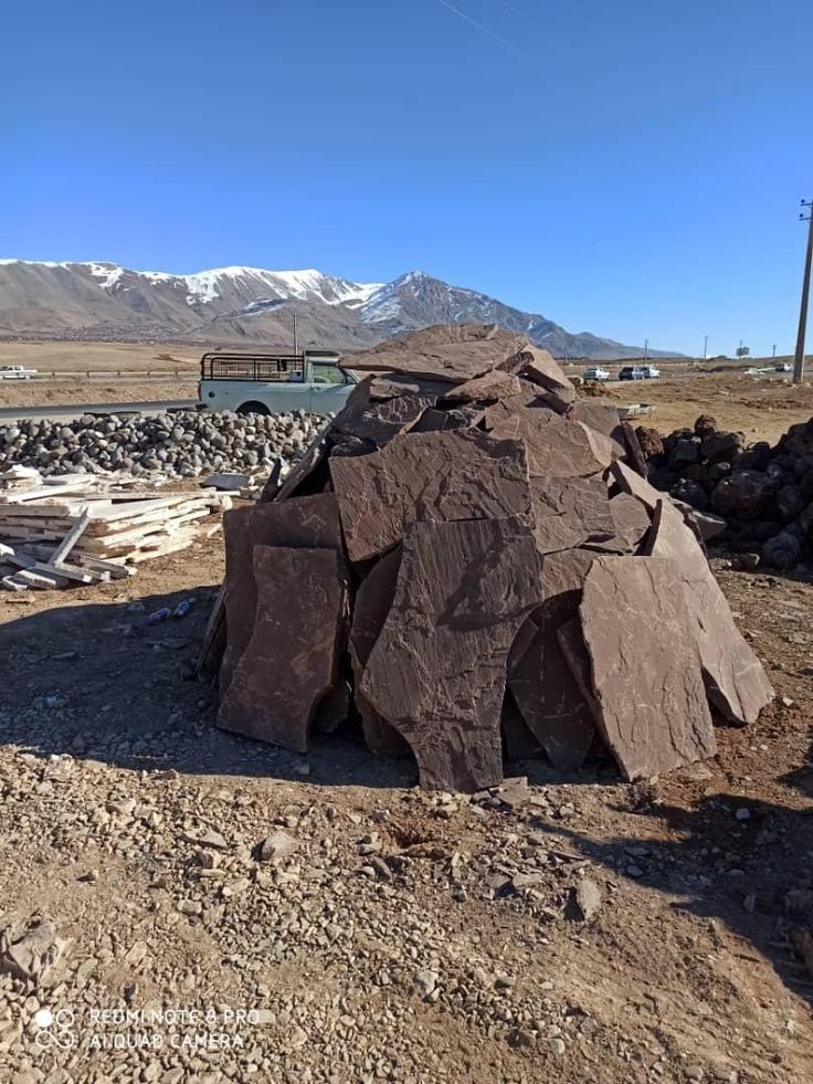 فروش سنگ لاشه قهوه ای