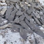 فروش سنگ ورقه ای مشکی معدن اجرای سنگ لاشه مالون