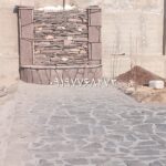 اجرای سنگ لاشه دیوار نما ویلا کف