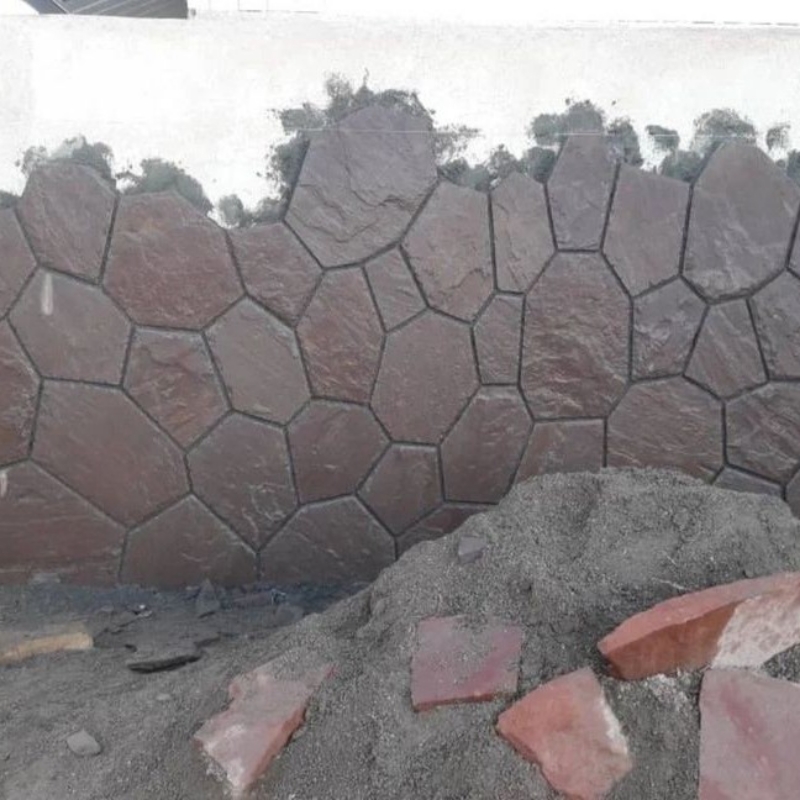 سنگ لاشه نمای بیرونی ویلا در لواسان