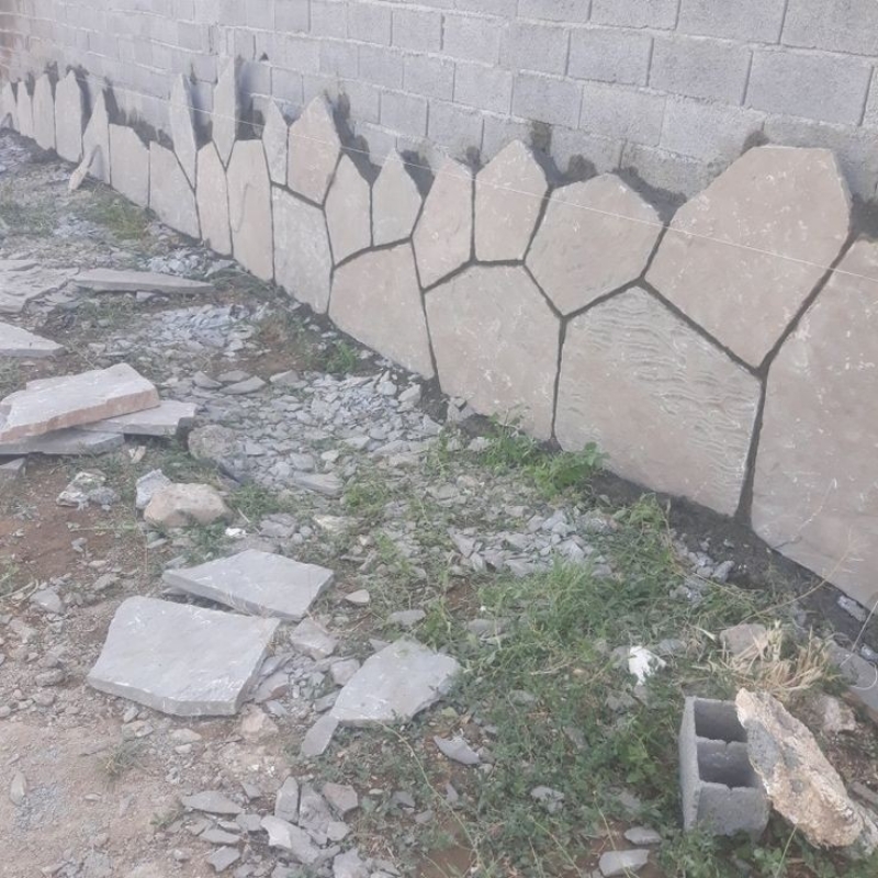 سنگ لاشه نمای بیرونی ویلا در لواسان