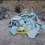 اجرای سنگ مشکی میگون کف دیوار 