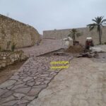 قیمت اجرای سنگ ورقه ای کف حیاط