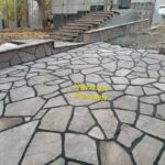قیمت اجرای سنگ ورقه ای کف حیاط