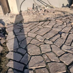 بهترین سنگ مالون ورقه‌ای  کف حیاط